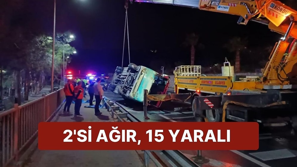 Takım Otobüsü Deplasman Dönüşünde Devrildi: 2'si Ağır, 15 Yaralı