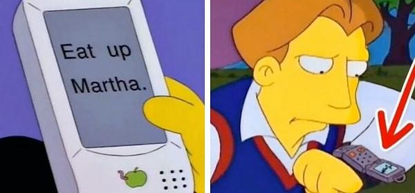İddia: Simpsonlar'da dokunmatik telefon ve akıllı saat önceden biliniyor.