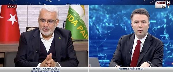 HÜDA-PAR Genel Başkanı Yapıcıoğlu, Hizbullah eleştirilerine ise Habertürk yayınında cevap verdi.