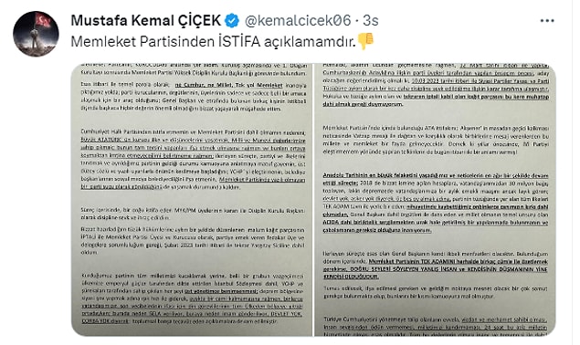 Ancak özellikle parti kurucularından Mustafa Kemal Çiçek'in partiden istifa ederken kullandığı İnsanların kırkı çıkmadan dans edenler sözü ile birlikte bir grup insanın bu danstan rahatsız olduğu da ortaya çıkmış oldu.