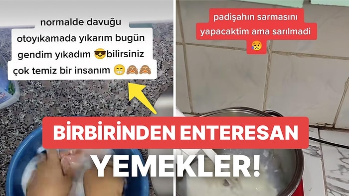 TikTok'ta Yaptıkları Yemekleri Bir Tuhaf Açıklamalarla Paylaşıp Herkesi Dumur Eden Kullanıcılar