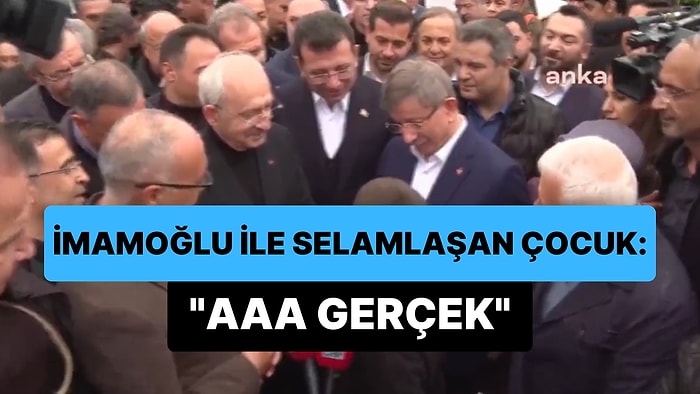 'Ben Seni Hep Haberlerde Görüyordum' Dediği Ekrem İmamoğlu ile Tokalaşan Çocuk: 'Aaa Gerçek'