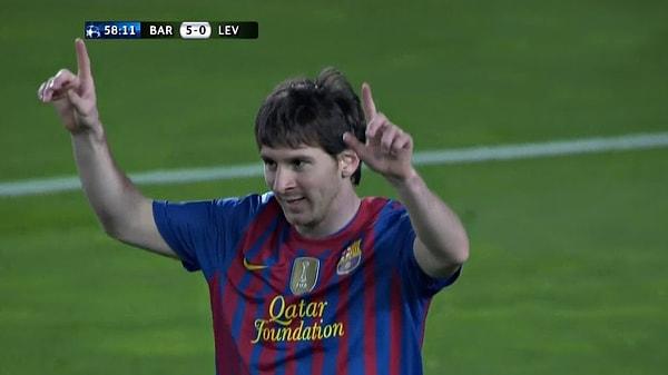 Şampiyonlar Ligi maçında 5 gol atan atmayı başaran ilk isim ise Lionel Messi. Arjantinli yıldız, Barcelona forması giydiği 2011-2012 sezonunda Bayern Leverkusen'e beş gol atmayı başardı.