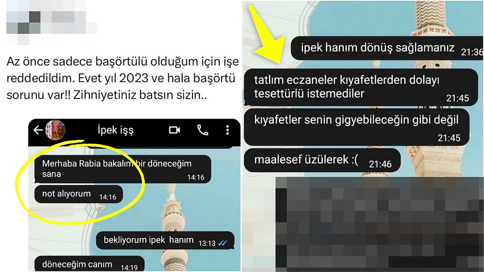 Başörtülü Olduğu İçin İşe Alınmadığını Söyleyip Mesajlarını İfşa Eden Kadınla İlgili Gerçek Ortaya Çıktı
