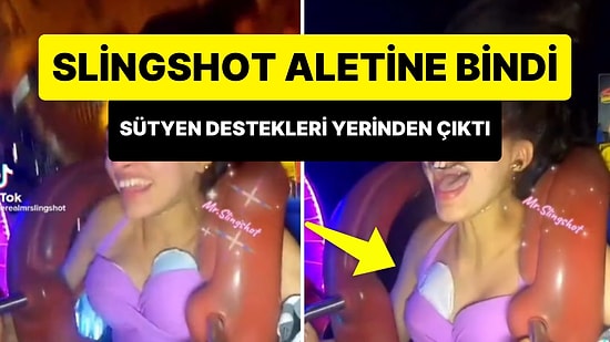 Bindiği Slingshot Aletinde Sütyen Destekleri Özgürlüğüne Kavuşan Kadın Viral Oldu