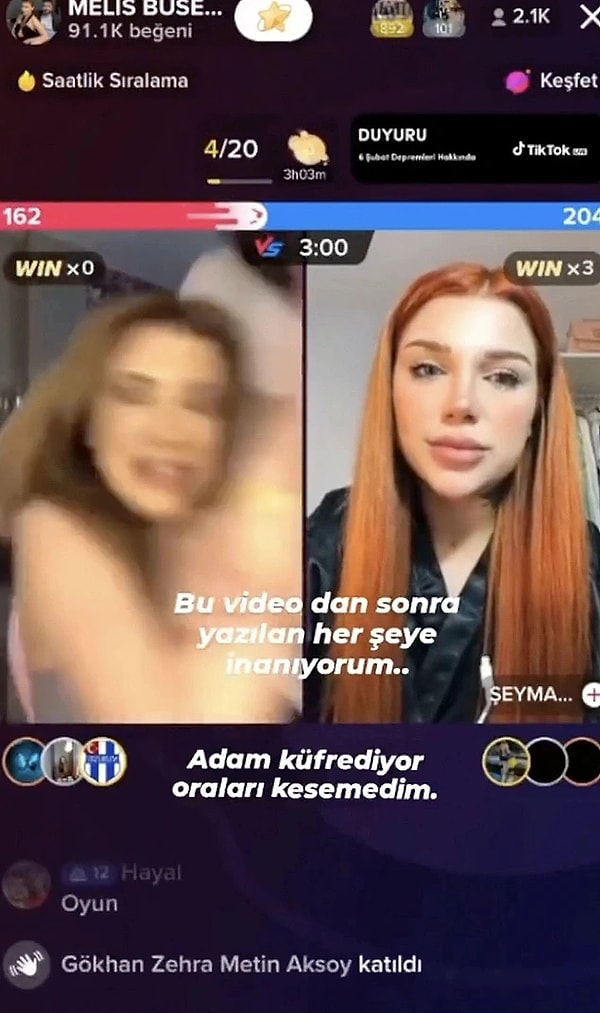 İlişki yaşadığı Bozdağ'ın evli olmasının ortaya çıkmasıyla sosyal medyada "Ben yuva yıkmadım, yıkmam da... Onların ilişkisi zaten bitmişti" diyerek açıklama yapan Melis Buse, birkaç gün sonra TikTok canlı yayını yaparken Reşit isimli şahıstan şiddet görmüştü!