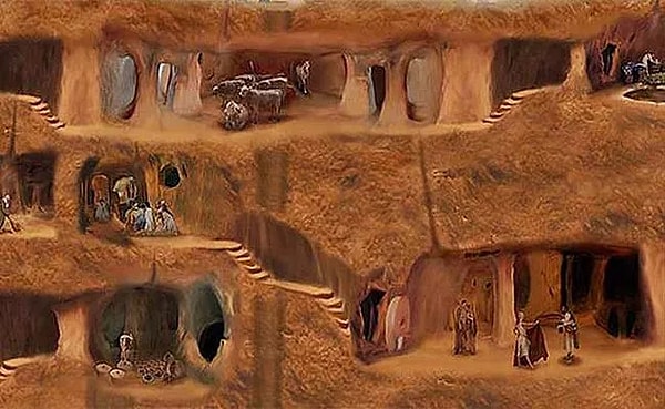 2. Mysterious underground cities...