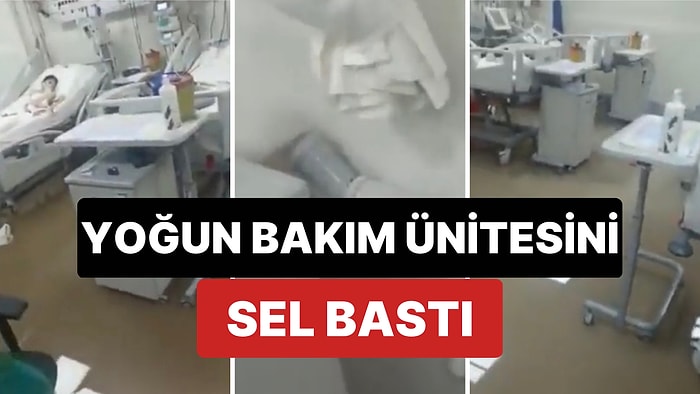 Şanlıurfa Eyyübiye Eğitim ve Araştırma Hastanesi'nin Yoğun Bakım Servisini Sel Suları Bastı