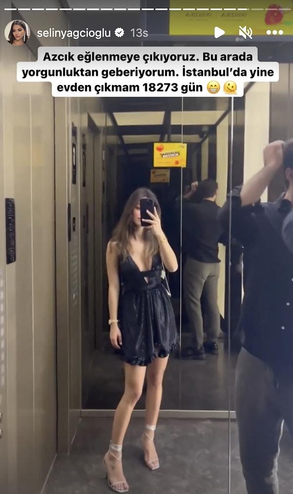 Çiftimizden henüz beraber fotoğraf gelmese de Selin Yağcıoğlu'nun asansör paylaşımında yanındaki kişinin Berk Atan olduğunu hemen anladık: