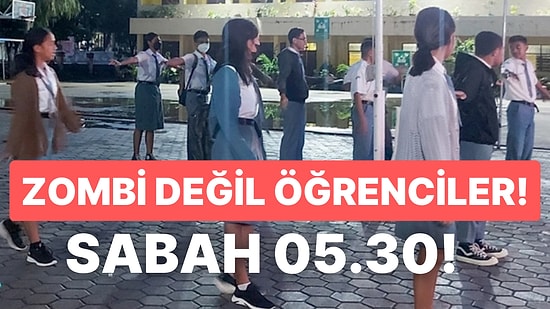 Zombi İstilası! Bu Ülkede Gençler Sabah 5.30'da Okula "Zombi Gibi" Yürüyerek Gidiyor