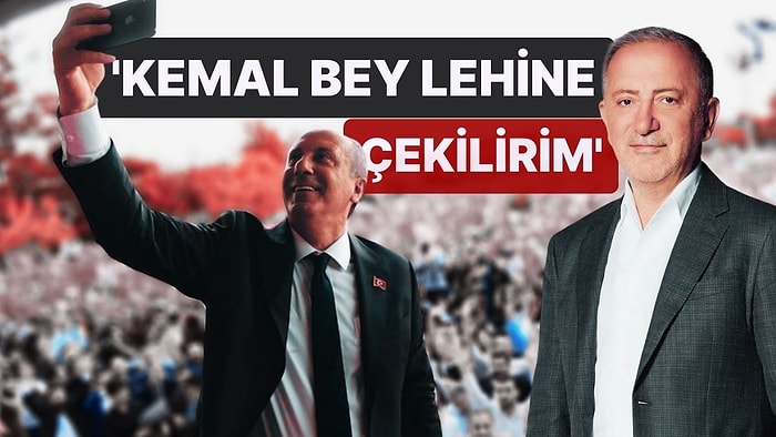 Fatih Altaylı, Muharrem İnce'nin Seçim Stratejisini Yazdı: 'Günü Geldiğinde Kemal Bey Lehine Çekilirim'