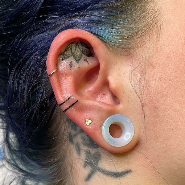 50. Линии и цветок