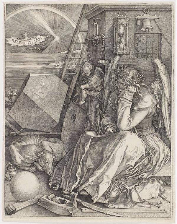 Dürer'in en büyük başarısı, 'Melankoli' gravürüyle daha önce sanatta bilinmeyen bir psikolojik yoğunluk ve derinliği ortaya koymasıydı.