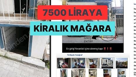 Ülkedeki Barınma Krizini Özetleyen İzmir'deki Aylık 7500 Lira Kira İstenen Mağaramsı Daire