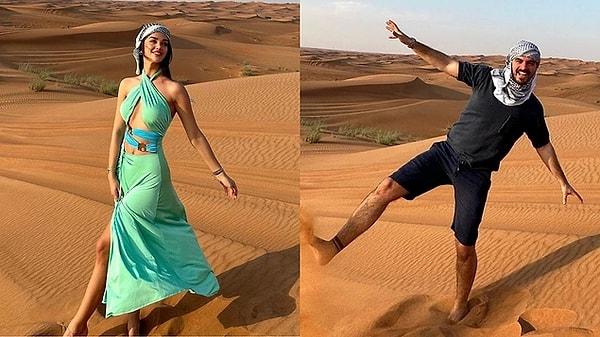 5. Bir ayrılıp bir barışan Berk Atan ve Selin Yağcıoğlu çifti Dubai'den fotoğraf paylaştı!