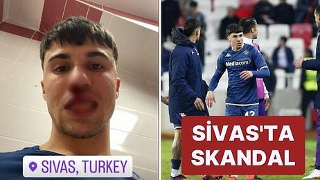 Sivasspor - Fiorentina Maçında Skandal: Sahaya Girip Rakip Futbolcuya Saldırdı