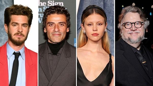 7. Andrew Garfield, Oscar Isaac ve Mia Goth; Guillermo del Toro'nun Netflix için çekeceği live-action Frankenstein filminin başrollerini üstlenecek.