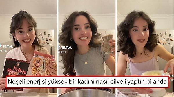 7- Yaptığı yemek videolarını TikTok'ta paylaşarak binlerce takipçiye ulaşan Yulafsu isimli kullanıcının videoları çok konuşuldu.