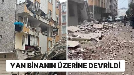 İstanbul Bahçelievler’de Yıkımı Yapılan Bina Yan Binanın Üzerine Düştü