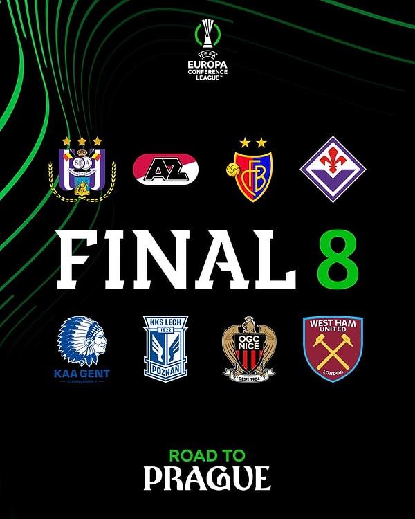 UEFA Konferans Ligi çeyrek final eşleşmeleri  ⬇️