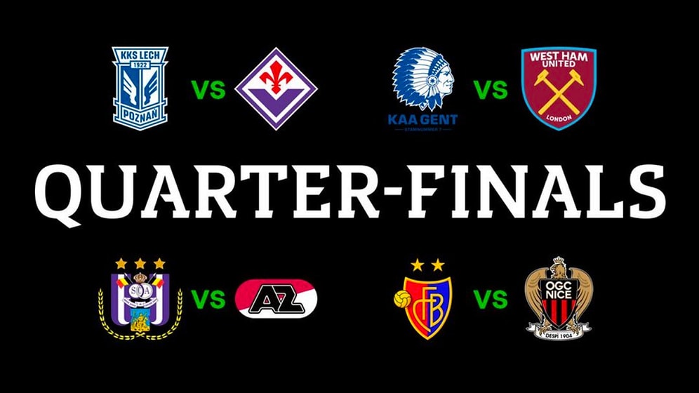 Avrupa Konferans Ligi'nde Çeyrek Final ve Yarı Final Eşleşmeleri Belli Oldu