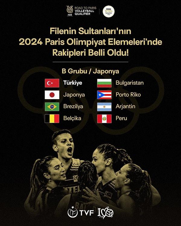 "Filenin Sultanları", B Grubu'nda Japonya, Belçika, Bulgaristan, Porto Riko, Arjantin, Peru ve Brezilya ile eşleşti.