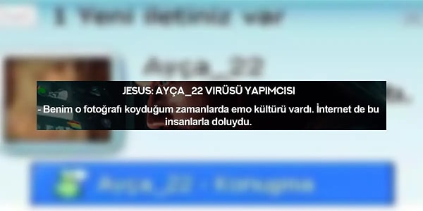 "Virüs Ayça" olarak bahsi geçen sarışın Ayça'nın yaratıcısı olduğunu söylediği, Jesus takma adını kullanan kişi ile de iletişime geçmiş CharmQuell.