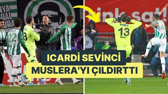 Konyaspor'un Golünü "Icardi" Sevinci Yaparak Kutlayan Kaleci Sehic, Muslera'yı Çıldırttı!