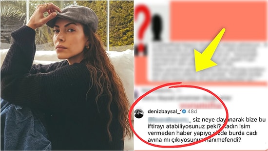 Adı Setteki Biriyle Yasak Aşk Skandalına Karışan Deniz Baysal, Bir Kullanıcının Yorumuna Fena Çıkıştı