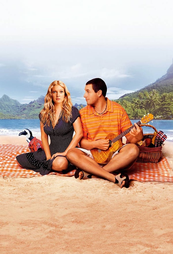 2. '50 First Dates' filmi kısmen gerçekliğe dayanan romantik komedi filmi gibi görünebilir. Henry (Adam Sandler) ve Lucy (Drew Barrymore) karakterlerinin arasındaki aşk hikayesi, Michelle Philpots'un yaşadığı bir aşk hikayesini anlatmaktadır.