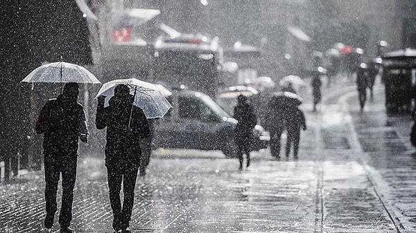 Meteoroloji, yağışlar sebebiyle risk altındaki şehirleri sıraladı.
