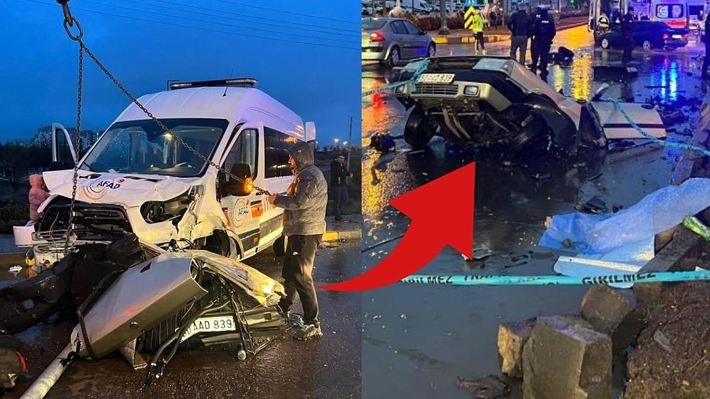 Deprem Bölgesine Yardıma Giden AFAD Arabası Kaza Yaptı: 1 Ölü 9 Yaralı