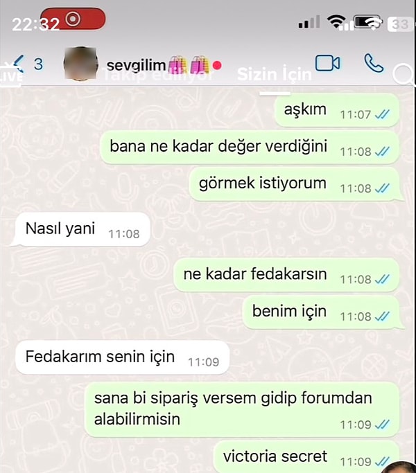 Bu kez de TikTok'ta bir kadın kullanıcının erkek arkadaşından 'fedakarlığını kanıtlaması için' yaptığı istek gündeme geldi!