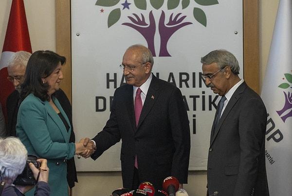 Kemal Kılıçdaroğlu ve beraberindeki heyet, Meclis'te HDP'yi ziyaret etti.