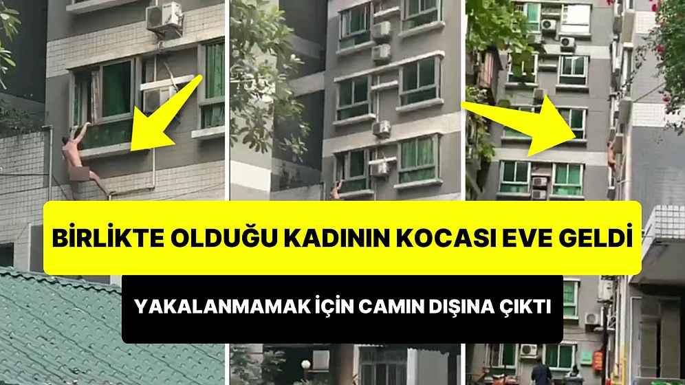 Birlikte Olduğu Kadının Kocası Evi Basınca Çıplak Olarak Camın Dışına Çıkan Adam Metrelerce Yüksekten Düştü