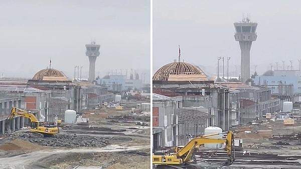 İYİ Partili Ali Kıdık, Atatürk Havalimanı arazisine yapılan caminin inşaat çalışmalarını kaydederek sosyal medya hesabından paylaştı.