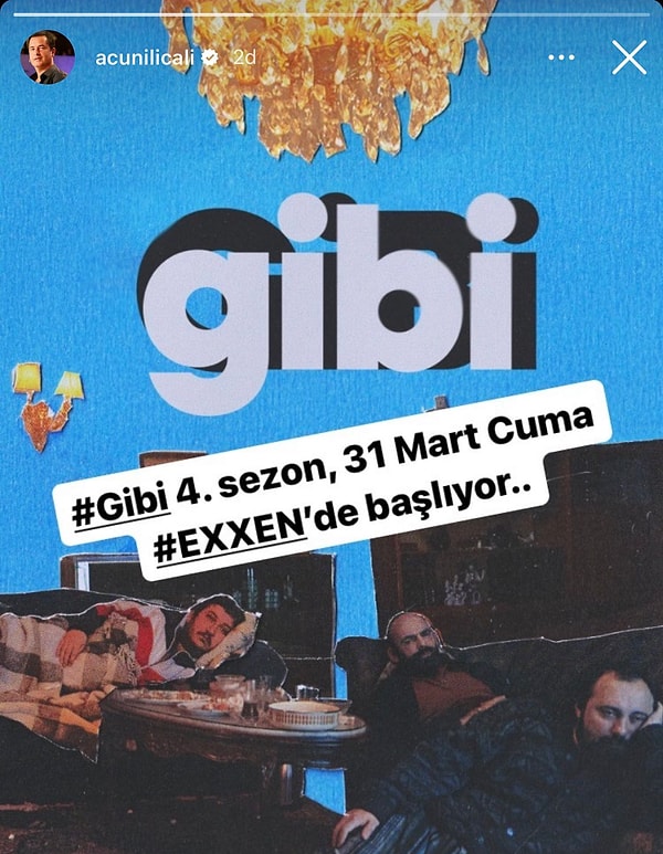 Müjdeli haber geldi: Gibi'nin  4. sezonu, 31 Mart Cuma günü EXXEN’de yayınlanacak!