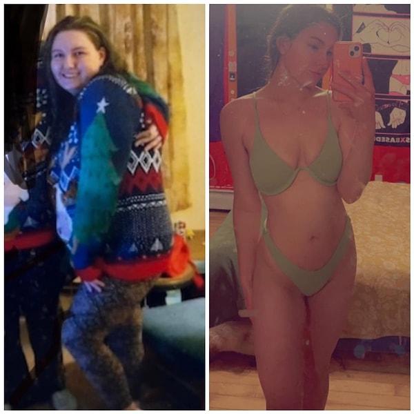 2. "12 aylık kilo verme serüvenim. Kendimle gurur duyuyorum."