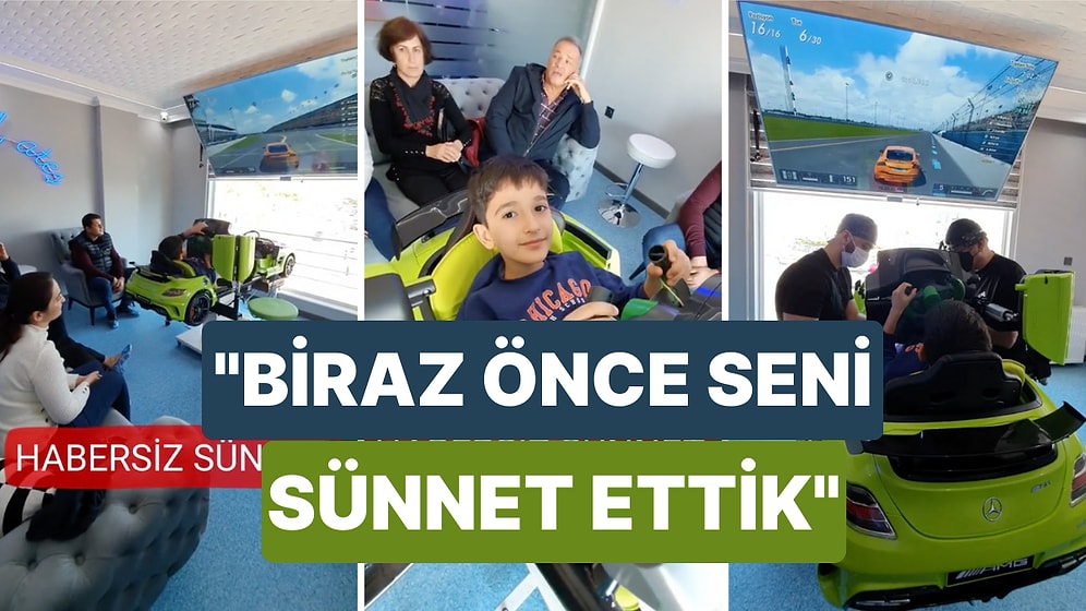 Yeni Nesil Sünnet! Çocuk Oyun Oynadığını Düşünürken Sünnet Operasyonu Gerçekleştirildi
