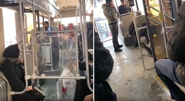 Halil Yüce paylaştığı o videosunda, İran'da otobüslerin bir bölme ile ortadan ikiye ayrıldığını ve o bölmelerden birinin kadınlar, diğerinin ise erkekler için olduğunu belirtti.