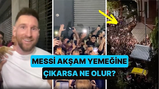 Messi Ailesiyle Birlikte Arjantin'de Sakin Bir Akşam Yemeği İçin Dışarı Çıkmışken Karşılaştığı Manzara