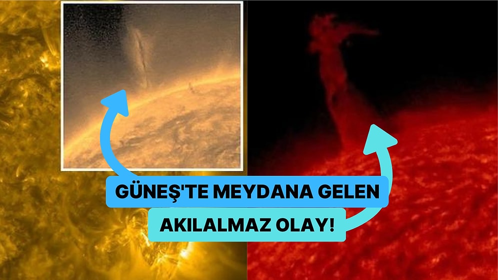 Cehenneme Tanık Olduk! Güneş'in Yüzeyinde 14 Dünya Büyüklüğünde Devasa Bir Hortum Meydana Geldi