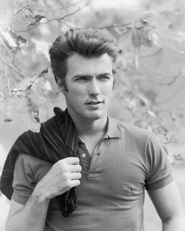 17. Clint Eastwood 1960'da Lacoste için fotoğraf çekiminde: