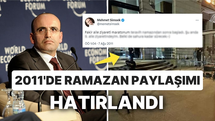 Mehmet Şimşek'in Görev Almak İstememesi Sonrası Yıllar Önceki Ramazan Paylaşımı Yeniden Gündem Oldu