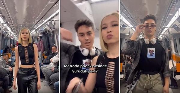 Metroda Phonk müziği eşliğinde yürüyen gençlerin o görüntüleri sosyal medyada gündem oldu.