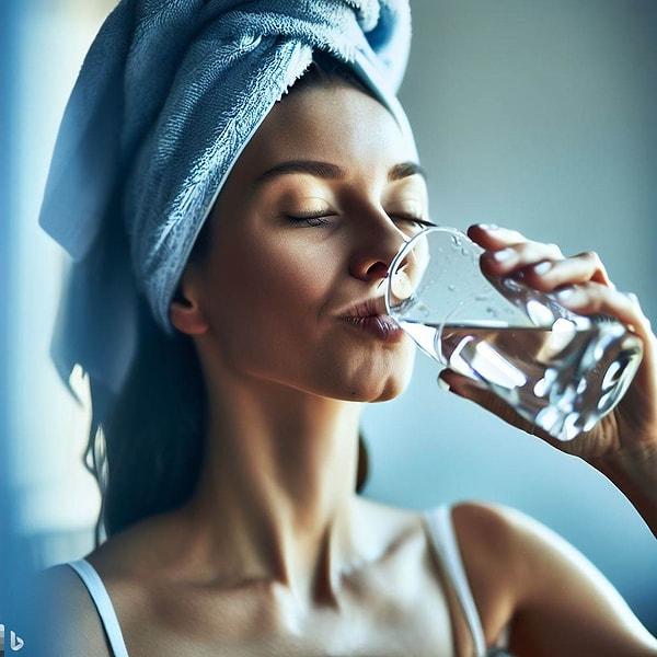 7. Birçok kişinin daha önce hiç duymamış olabileceği şekilde banyo sonrası su içmekte hatalıdır.