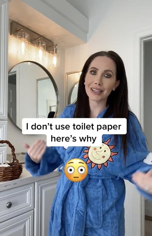 Bir kadın, neden tuvalet kağıdını hayatından çıkarmaya karar verdiğiyle ilgili bir video yayınladıktan sonra viral oldu.