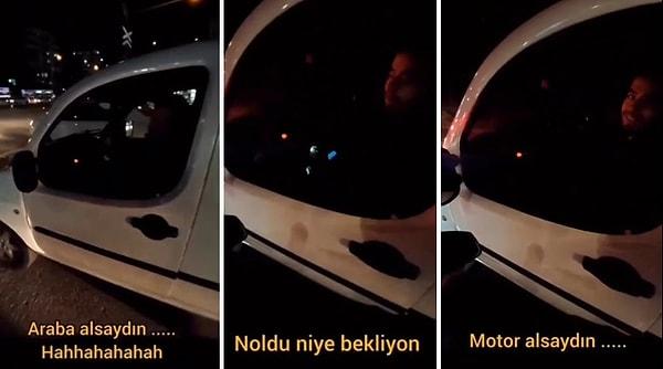 Kendisine 'Araba alsaydın' diyip kahkaha atan şoförü bir süre sonra tıkalı trafikte yakalayan Halil İbrahim, 'Motor alsaydın' deyip kahkaha atarak intikamını efsane bir şekilde aldı.