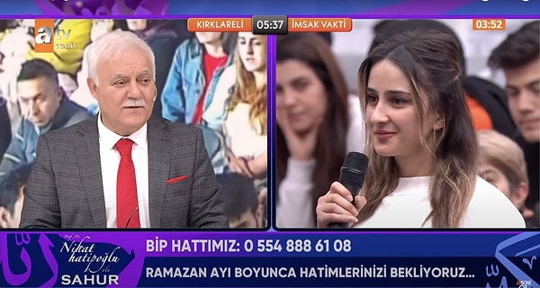 Nihat Hatipoğlu ise soruya içten bir şekilde cevap verdi. 👇