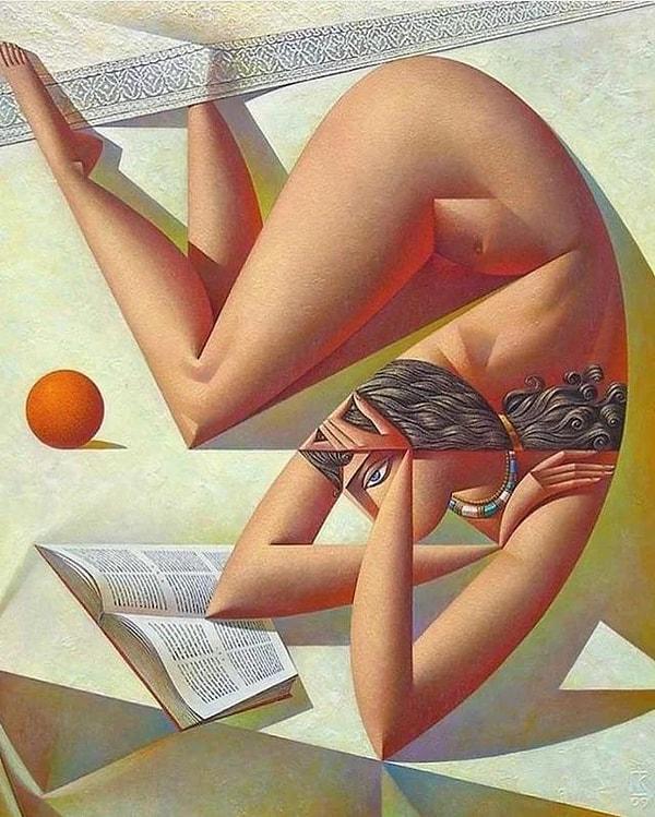 10. Woman Reading Book with Orange, Georgy Kurasov (2009)